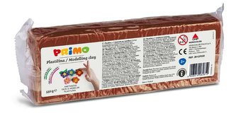 Plastelína PRIMO, 550g, hnědá