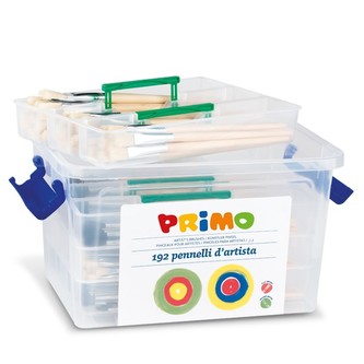 Sada štětců PRIMO, 192ks (kulaté č.1,2,4,6,8,10 a ploché č.2,4,6,8,10,12 ), PP box Sada štětců PRIMO, 192ks (kulaté č.1,2,4,6,8,10 a ploché č.2,4,6,8,10,12 ), PP box