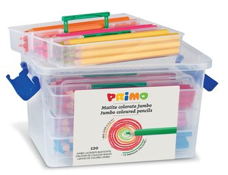 Pastelky šestihranné PRIMO JUMBO, tuha Ø 5,5mm, 120 ks