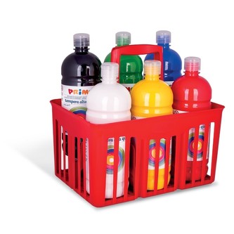 Temperové barvy PRIMO, 6 x 1000ml, mix barev, PP přenoska Temperové barvy PRIMO, 6 x 1000ml, mix barev, PP přenoska