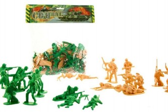 Vojáci 6cm plast 70ks v balení