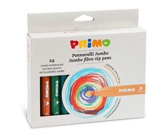 Fixy PRIMO JUMBO, hrot 7,6mm, sada 24ks, papírový obal