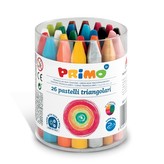 Voskové pastelky trojboké PRIMO SUPERSOFT, 85mm, 26ks, PP etue