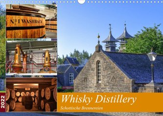 Whisky Distillery - Schottische Brennereien (Wandkalender 2022 DIN A3 quer)