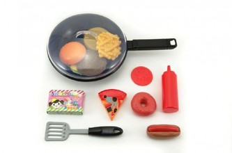 Nádobí pánvička s doplňky plast 31cm