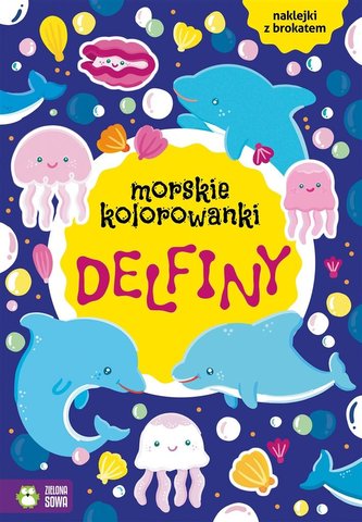 Morskie kolorowanki. Delfiny Morskie kolorowanki. Delfiny