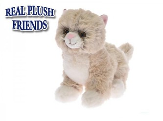 Kočka plyšová 21cm sedící 0+