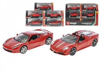 Auto Bburago 1:32 Ferrari Race & Play 7 druhů 12ks v DBX
