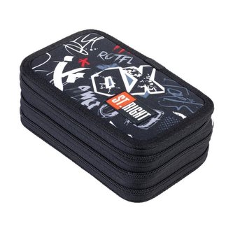 Piórnik potrójny z wyposażeniem Slang Graffiti