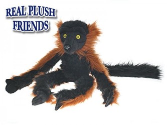 Lemur červený plyšový 40cm v sáčku 0m+