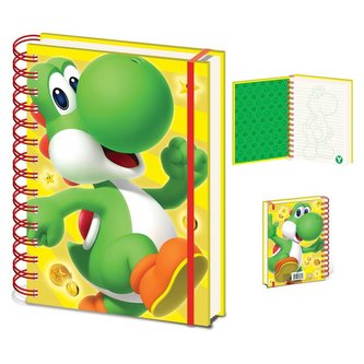 Blok A5 kroužkový Super Mario - Yoshi