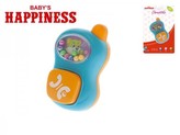 Chrastítko telefonek plast 9cm s kuličkami Baby´s Happiness 3m+ na kartě