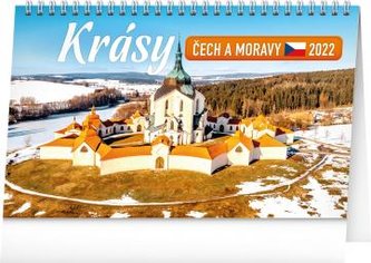 Kalendář 2022 stolní: Krásy Čech a Moravy, 23,1 × 14,5 cm Kalendář 2022 stolní: Krásy Čech a Moravy, 23,1 × 14,5 cm