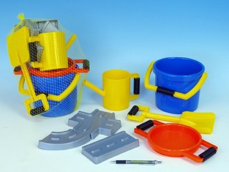 Sada na písek cestář plast 7ks v síťce od 24 měsíců