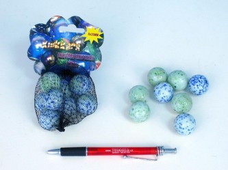 Kuličky 8x25mm 6druhů 150g v síťce