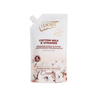 Luksja tekuté mýdlo náhrada Cotton milk & vitamins 400 ml
