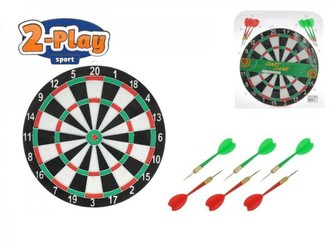 Terč 37cm se šipkami 6ks v blistru