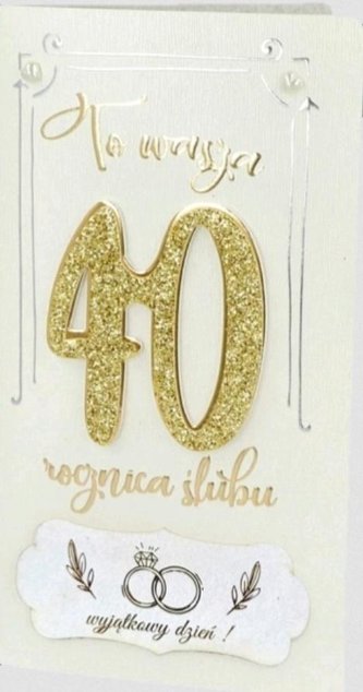 Karnet Rocznica 40 6K - 05