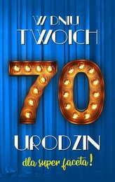 Karnet Urodziny 70 męskie 2K - 024