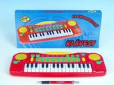 Piánko nahrávací 34x16cm na BO 31 kláves v krabičce
