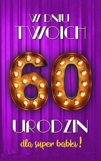 Karnet Urodziny 60 damskie 2K - 017