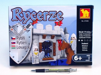 Stavebnice Dromader Rytíři 27403 174ks v krabici 25,5x18,5x4,5cm