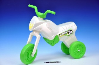 Odrážedlo Enduro Yupee bílozelené velké plast výška sedadla 31cm nosnost do 25kg od 12 měsíců