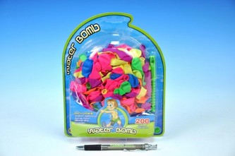 Vodní bomby 200ks 18x23cm na kartě