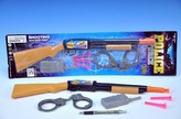 Policejní sada - puška/pistole s přísavkami plast 47cm + doplňky na kartě