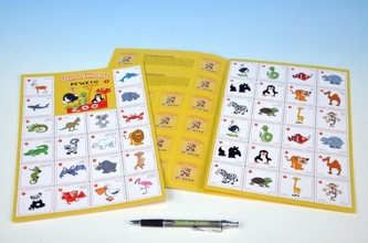 Pexeso Učíme se anglicky ZOO společenská hra 32ks