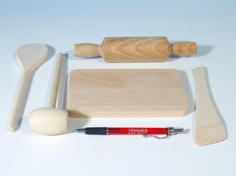 Nádobí dřevěné kuchyňské 5ks v sáčku