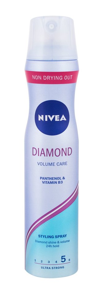 Nivea Diamond Volume Care Lak na vlasy 250 ml pro ženy