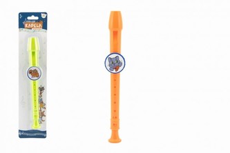 Flétna Zvířátka a jejich kapela plastová 28cm (2 barvy)