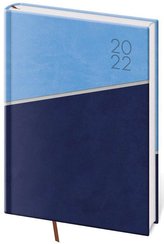 Diář 2022 Line - modrý, týdenní, A5