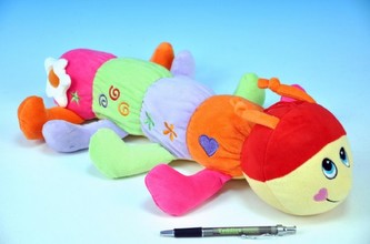 Stonožka chrastítko plyš 40cm od 0 měsíců