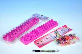 Udělej si svůj náramek - stav na gumičky + gumičky 300 ks v sáčku