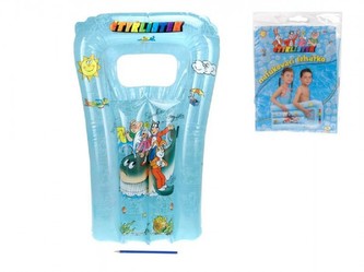 Lehátko nafukovací Čtyřlístek transparentní 73x46cm v sáčku