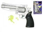 Pistole na kuličky plast 20cm + kuličky na kartě