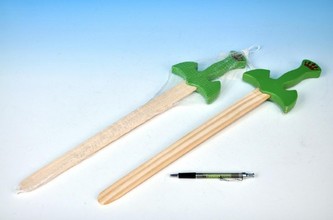 Rytířský meč dřevo 50cm v síťce