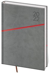 Diář 2022 Grife -šedo/červený, denní, A5
