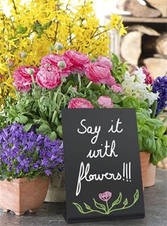 Tabulka Securit L-BOARDS A6 pro popis křídou 3ks, Black