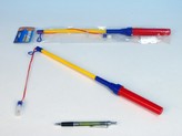 Hůlka k lampionu svítící 40cm na baterie v sáčku karneval