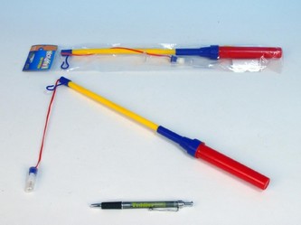 Hůlka k lampionu svítící 40cm na baterie v sáčku karneval