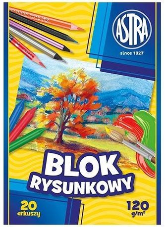 Blok rysunkowy A4/20K 1 sztuka ASTRA