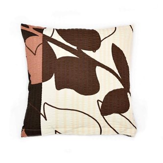 Povláček flanelový - listy - 40x40cm