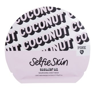 Pink Selfie Skin Pleťová maska Coconut Oil Sheet Mask 1 ks pro ženy