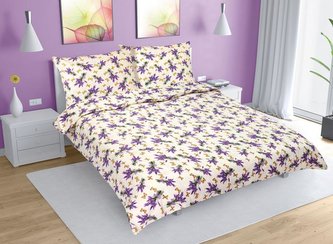 Povlečení krepové na dvoudeku - levandule - 1x 220x200, 2ks 70x90 cm (220 cm šířka x 200 cm délka) Povlečení krepové na dvoudeku - levandule - 1x 220x200, 2ks 70x90 cm (220 cm šířka x 200 cm délka)