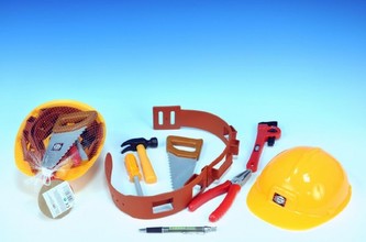 Sada nářadí s přilbou plast v síťce