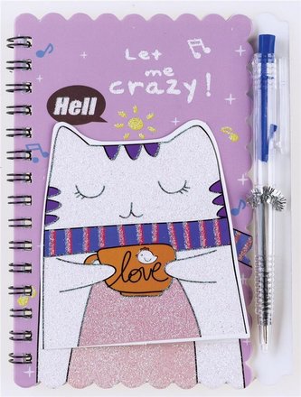 Notes na spirali z długopisem Pets 30K