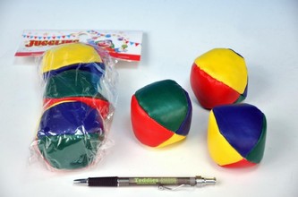 Míček žonglovací 6cm 3ks v sáčku